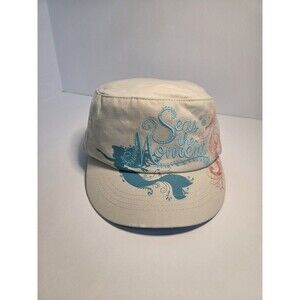 Little Mermaid Cap, Disneyland, Teal & Coral, Worn Once